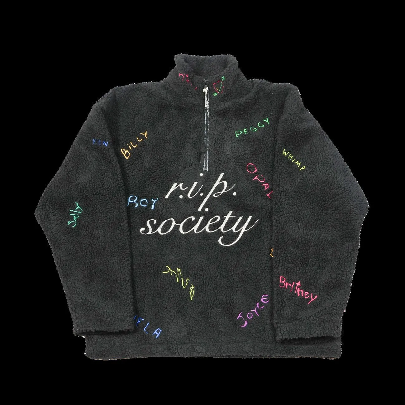 Advisory Board Crystals R.I.P Society Quarter Zip (Black)