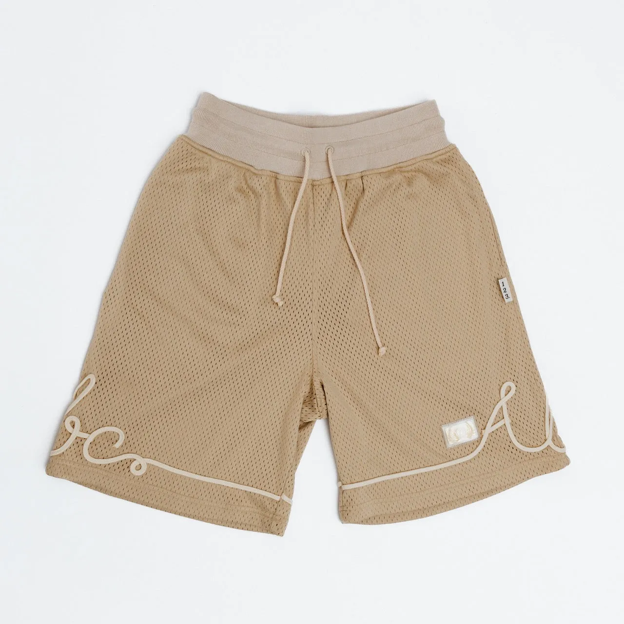 Advisory Board Crystals Sautache Basketball Short - Ecru