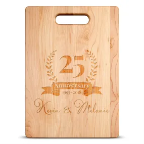 Anniversary Personalized Maple Cutting Board