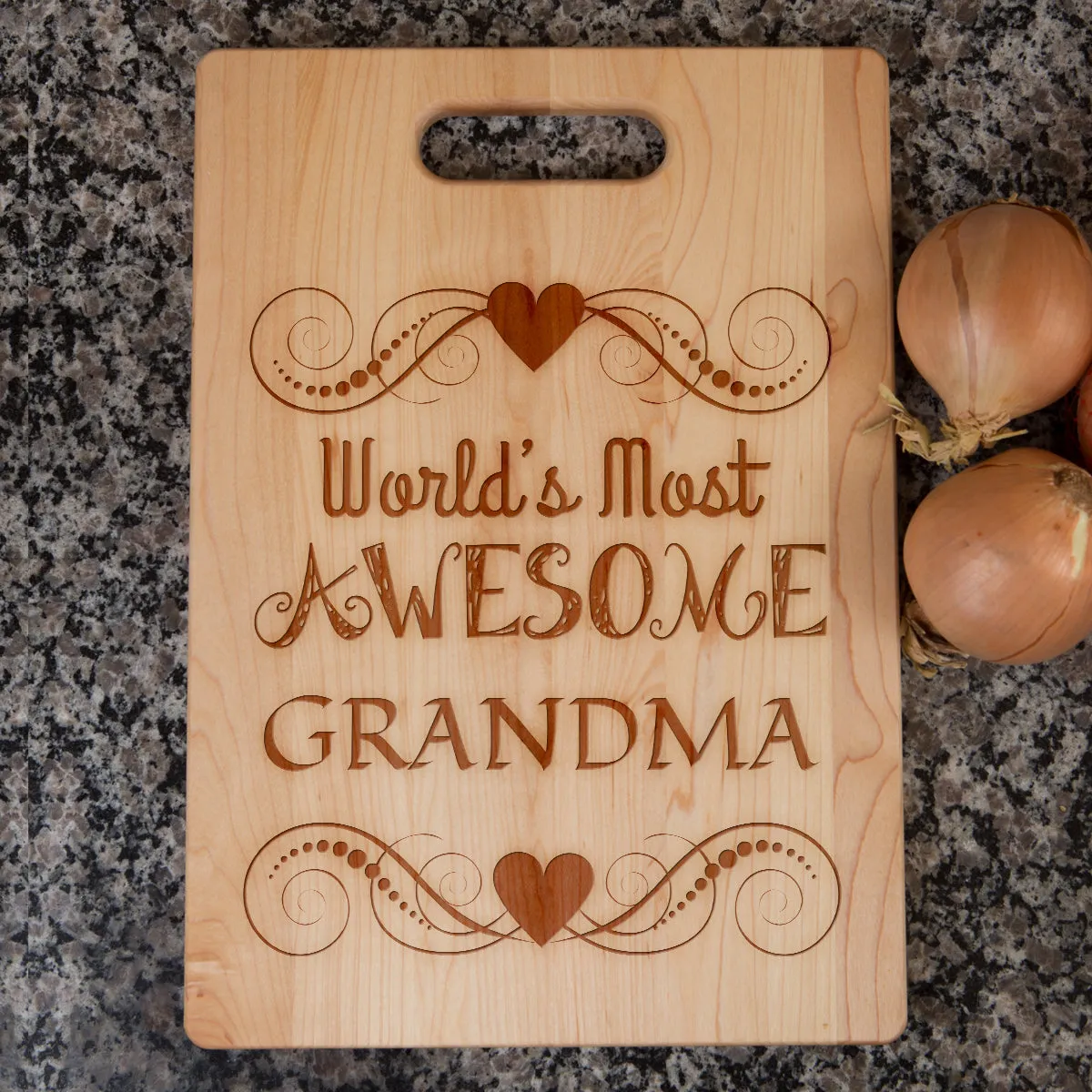 Awesome Grandma Personalized Cutting Board