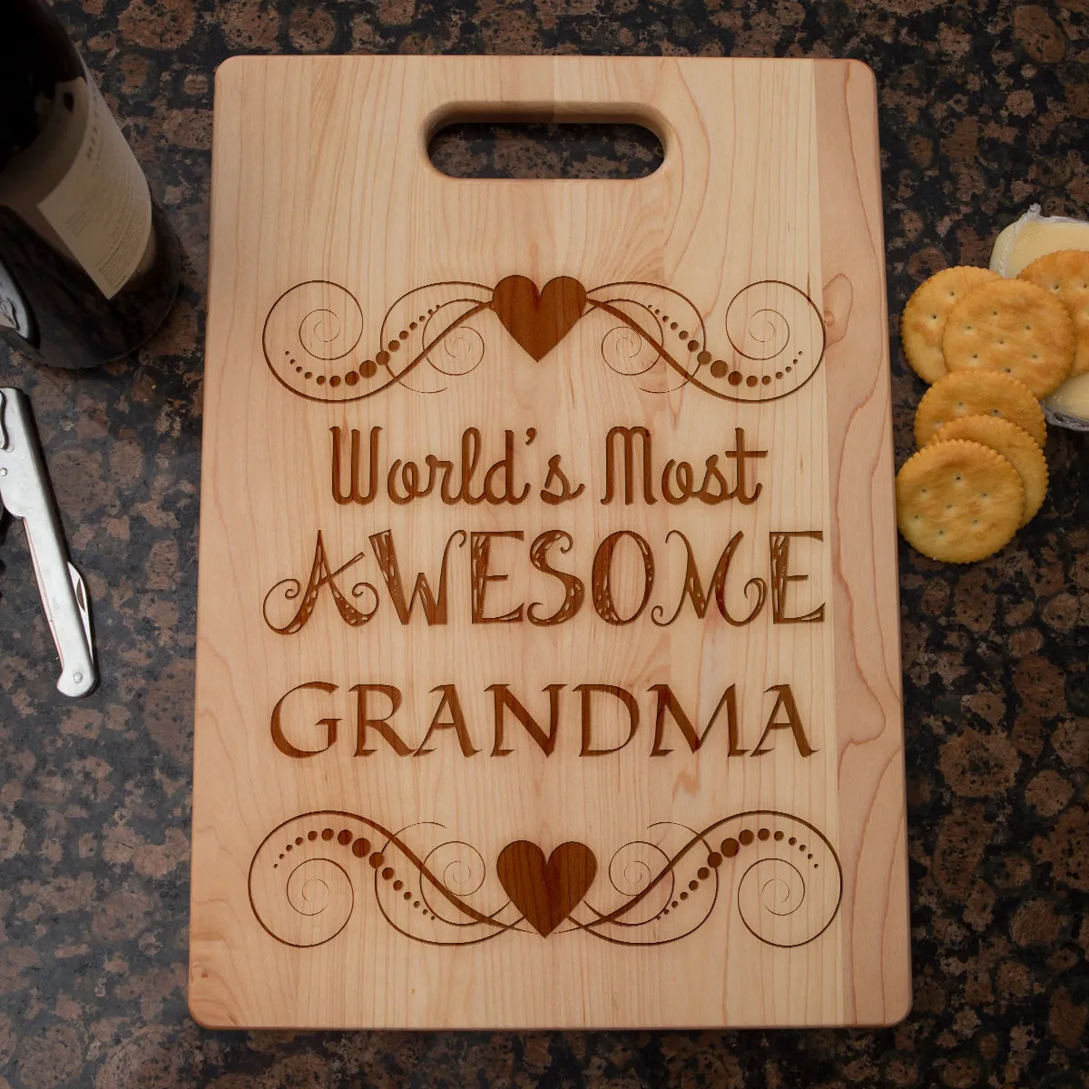 Awesome Grandma Personalized Cutting Board