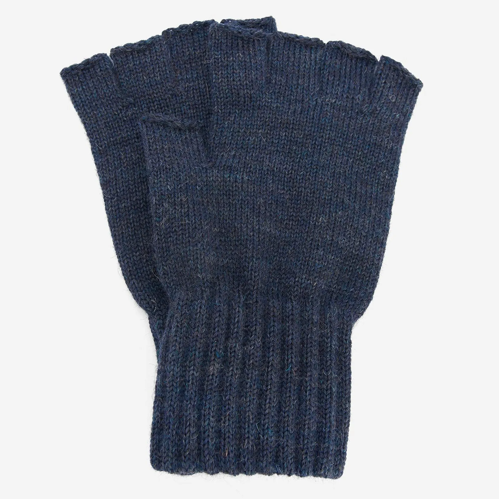 Barbour Fingerless Gloves in Navy