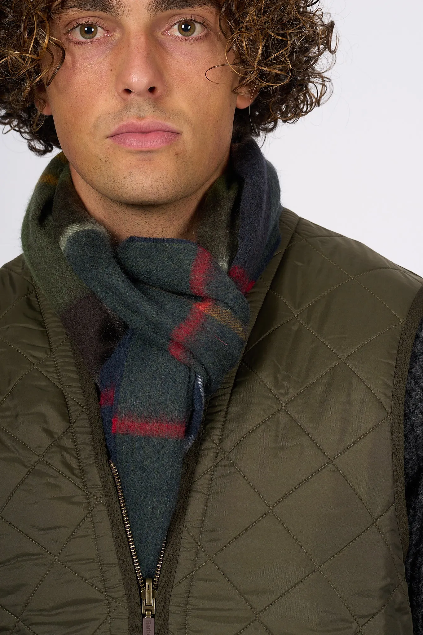 Barbour Gilet Polarquilt Verde Uomo