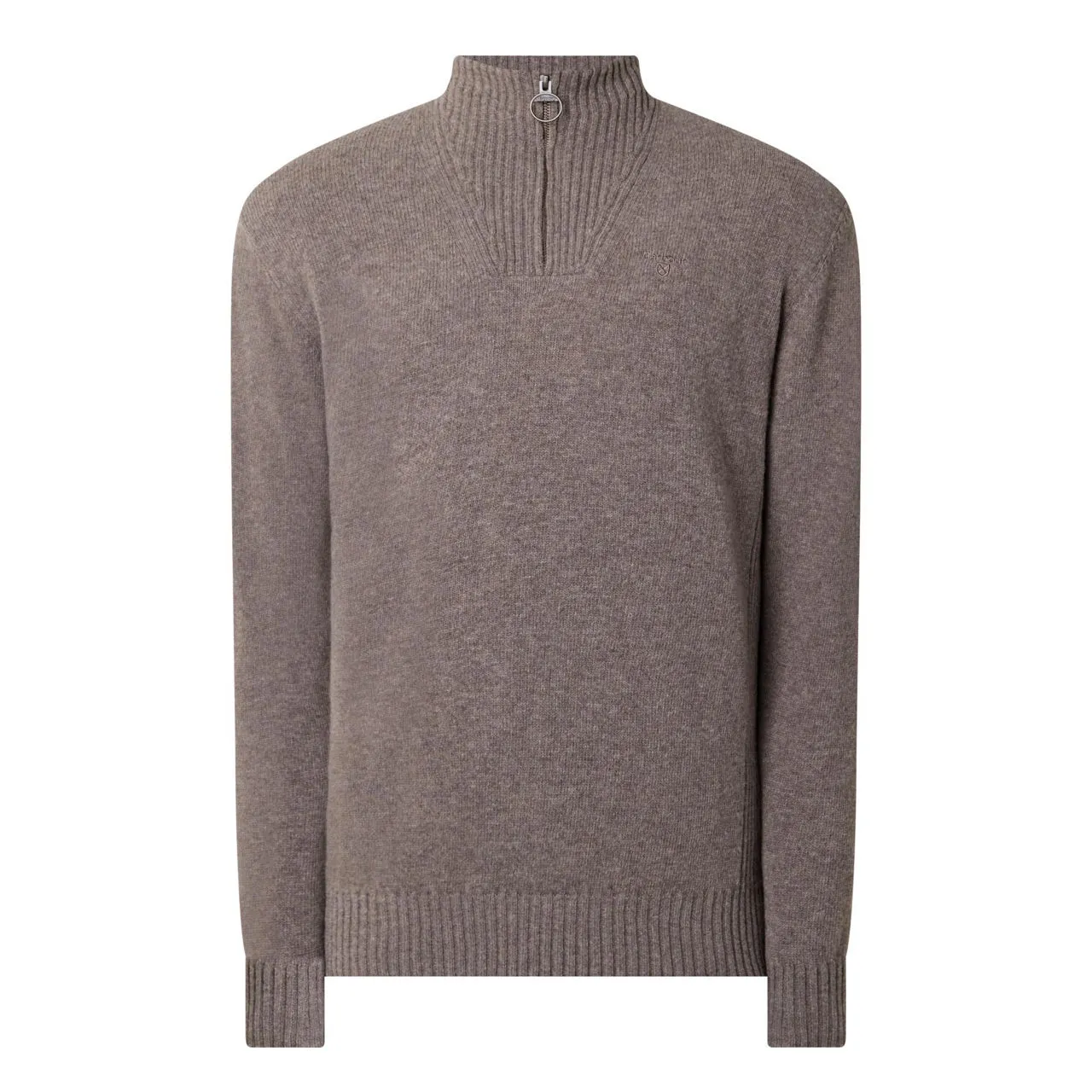 BARBOUR Holden Half Zip Sweater - Stone