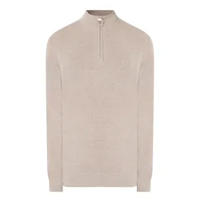 BARBOUR Marlow Half-Zip Sweater - Stone