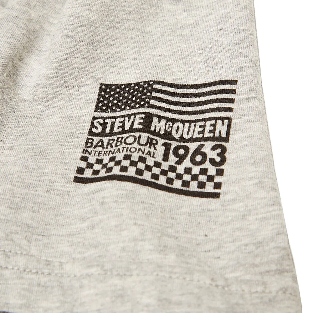 Barbour Steve McQueen Racing TeeGrey