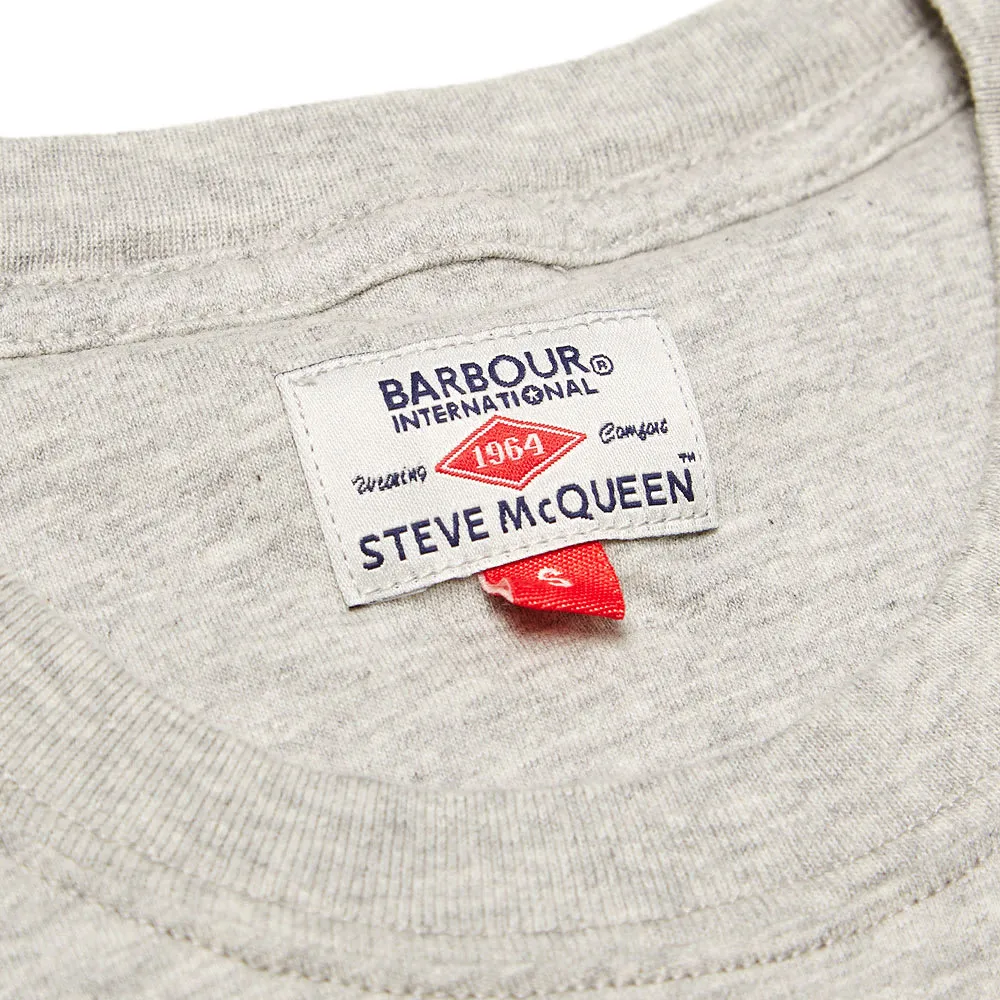 Barbour Steve McQueen Racing TeeGrey