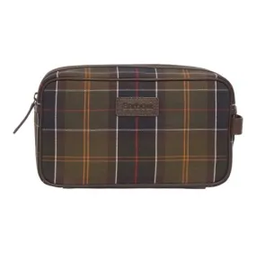 Barbour Tartan  Leather Dopp Kit