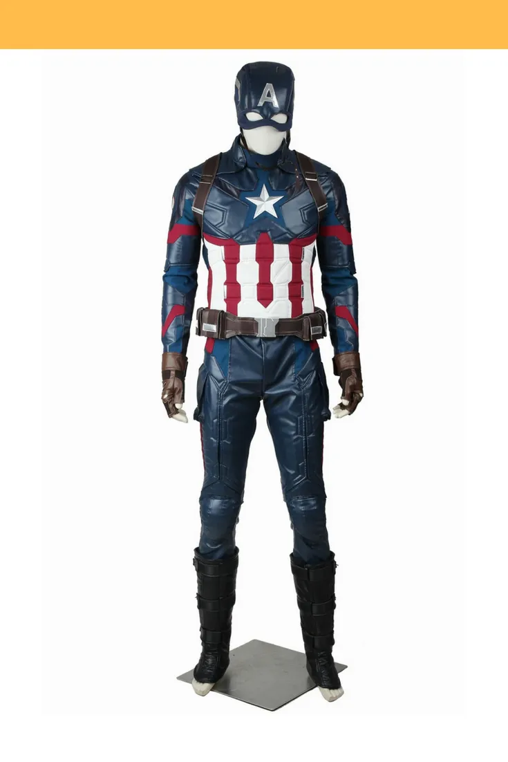 Captain America Civil War PU Leather Cosplay Costume