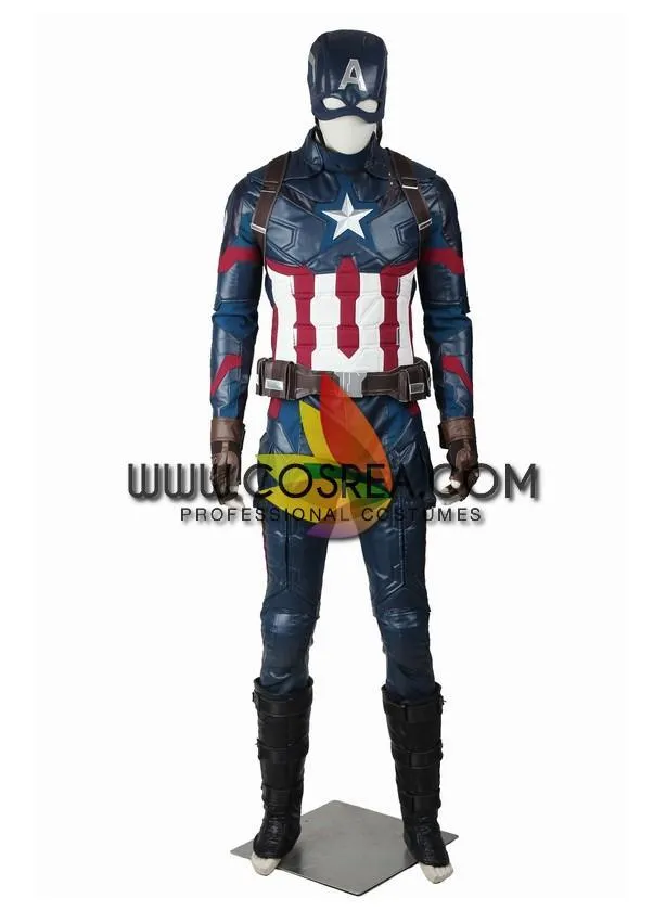 Captain America Civil War PU Leather Cosplay Costume