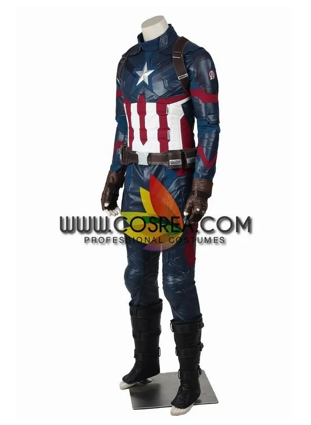 Captain America Civil War PU Leather Cosplay Costume