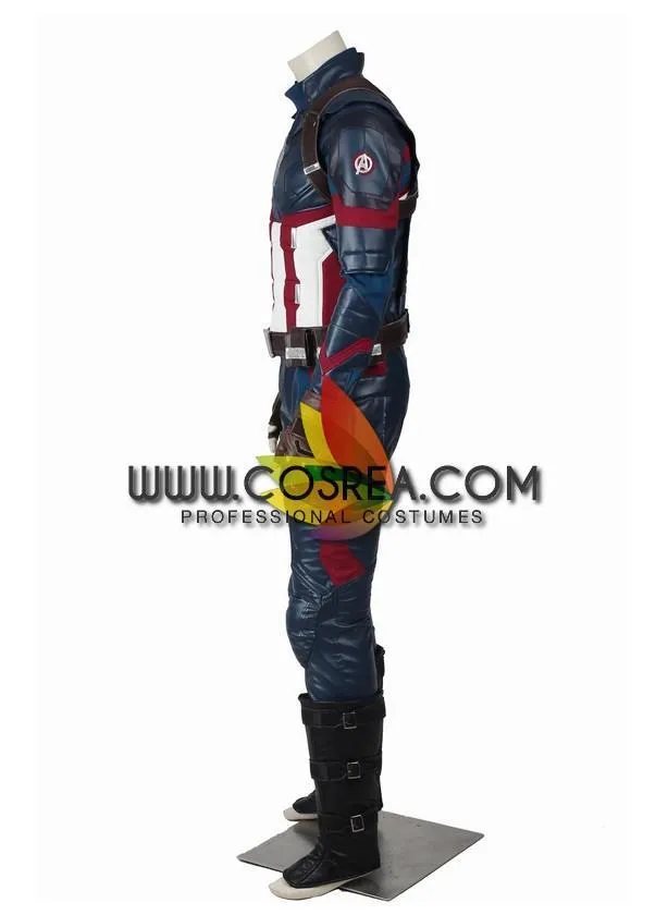 Captain America Civil War PU Leather Cosplay Costume