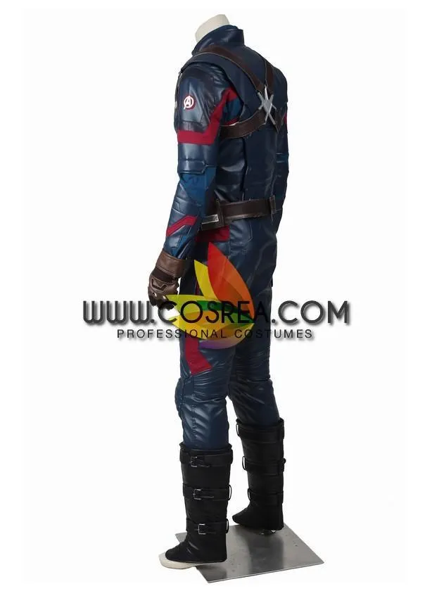 Captain America Civil War PU Leather Cosplay Costume