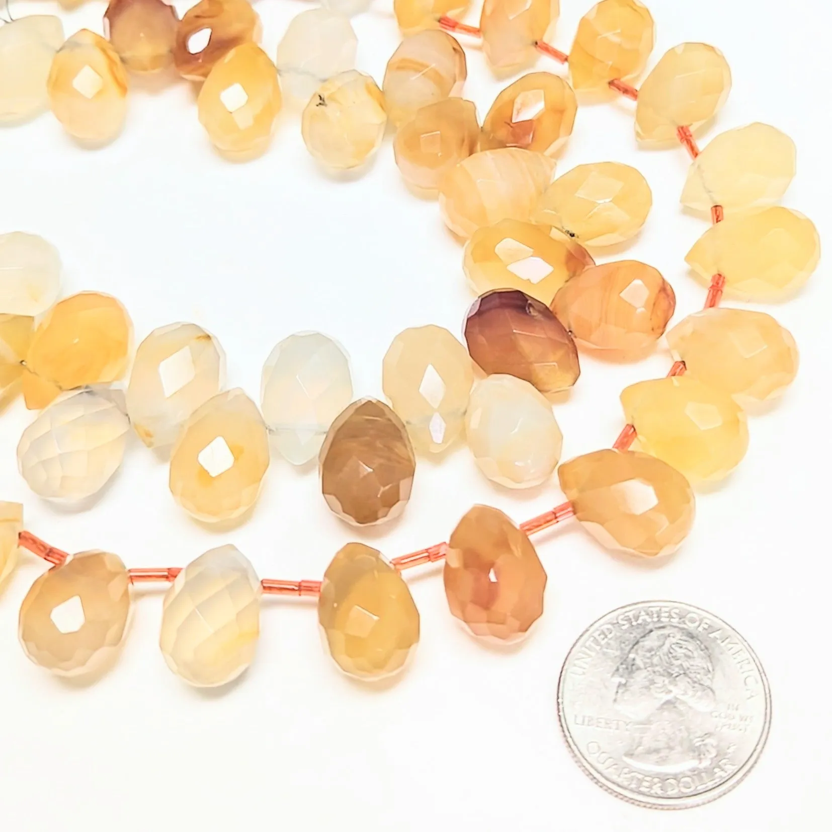 Carnelian Briolettes -18x12mm