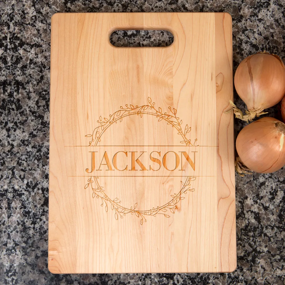 Circle Capital Personalized Maple Cutting Board