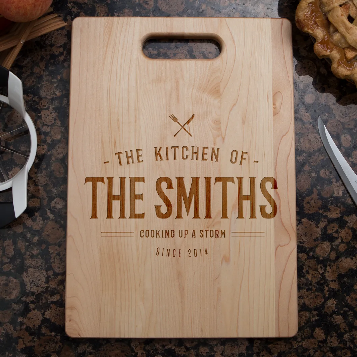 Cooking up A Storm Personalized Cutting Board