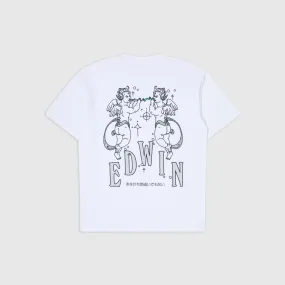 Edwin Angels TS Single Jersey - White Garment Wash