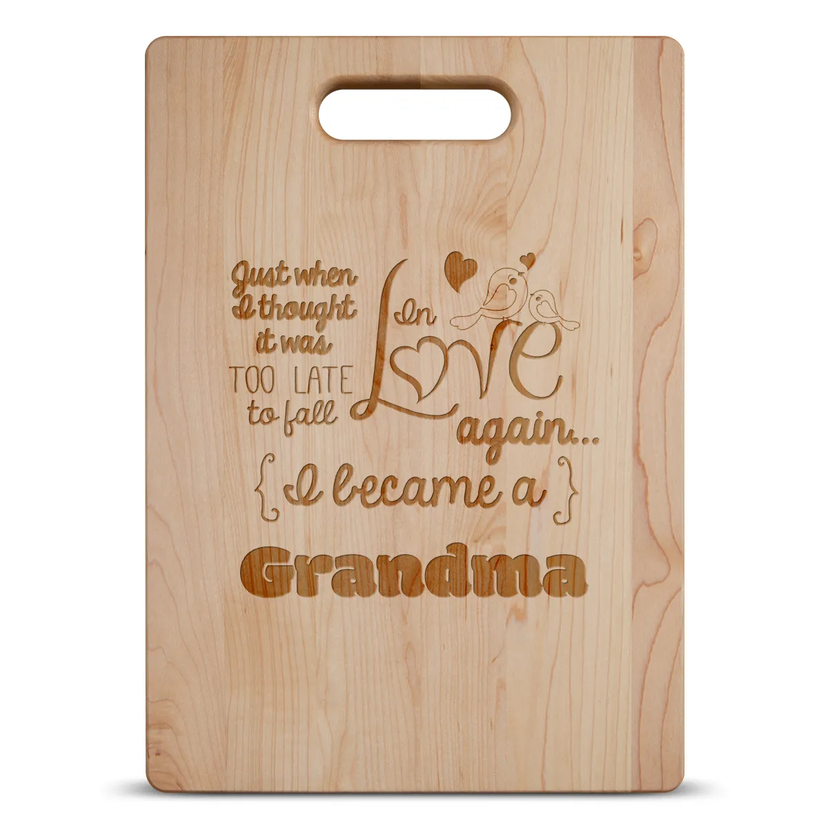 Fall In Love Again Grandma Personalized Cutting Board