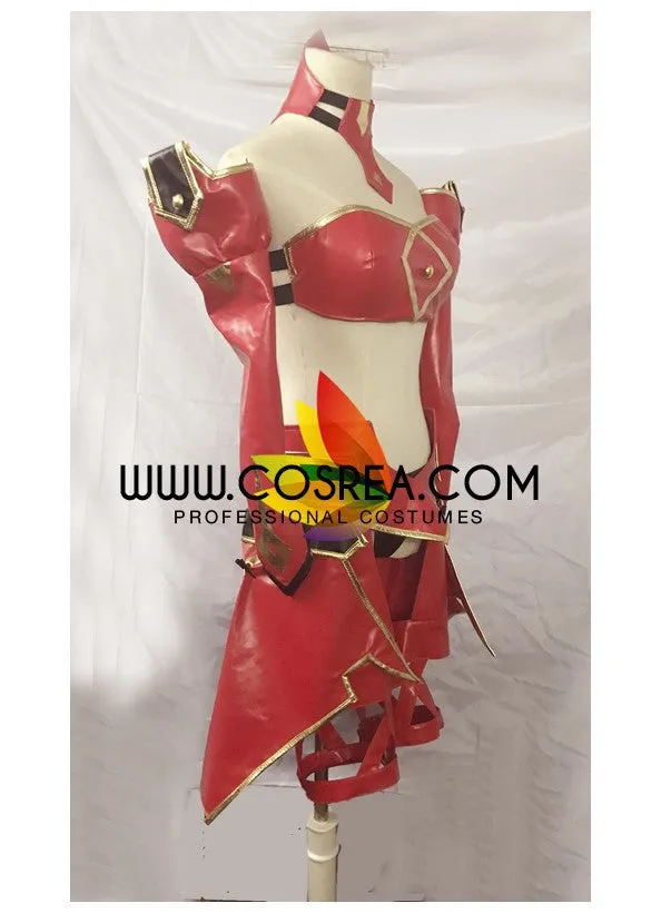 Fate Grand Order Mordred PU Leather Version Cosplay Costume