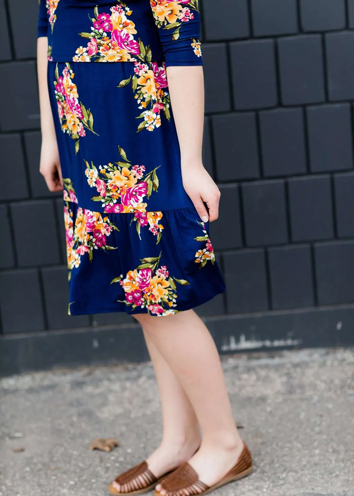 Floral Tiered Midi Dress - FINAL SALE