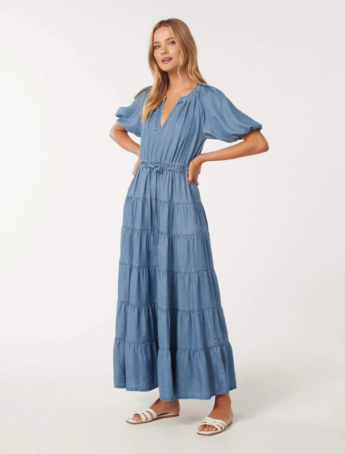 Gabbie Tiered Midi Dress