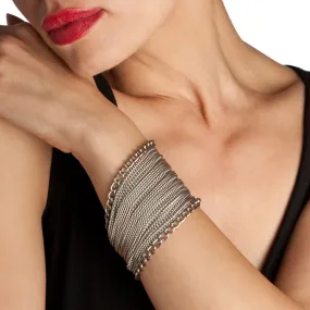 GLAM Wide Ribbon Cuff Bracelet