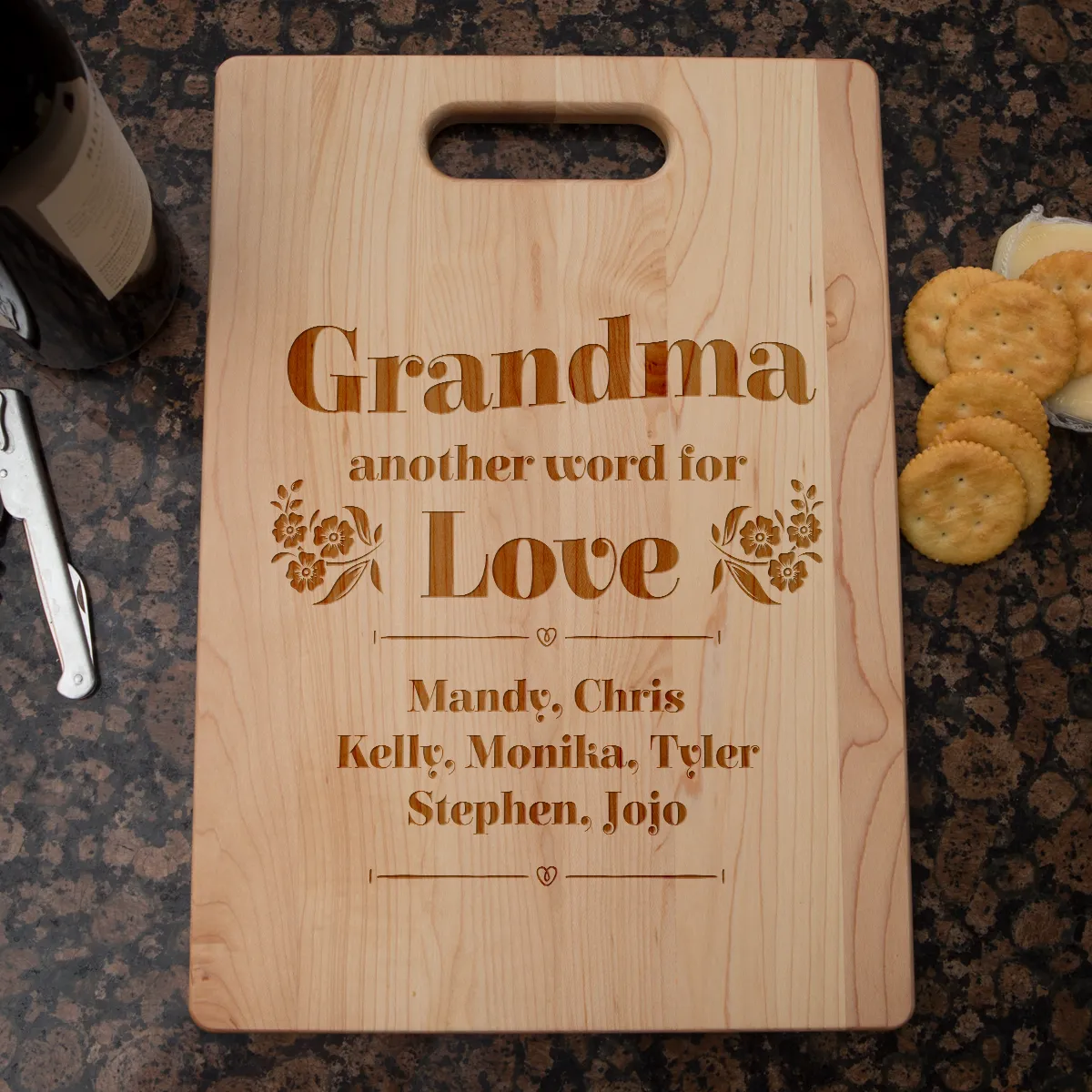 Grandma Another Word For Love Personalized Cutting Board