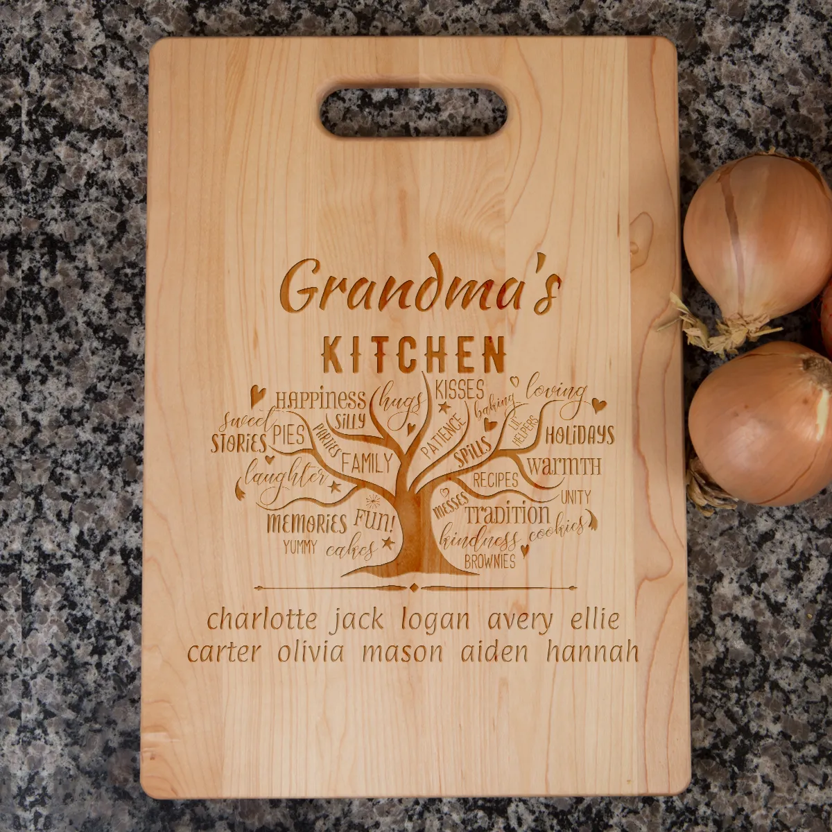 Grandma's Kitchen Personalized Cutting Board