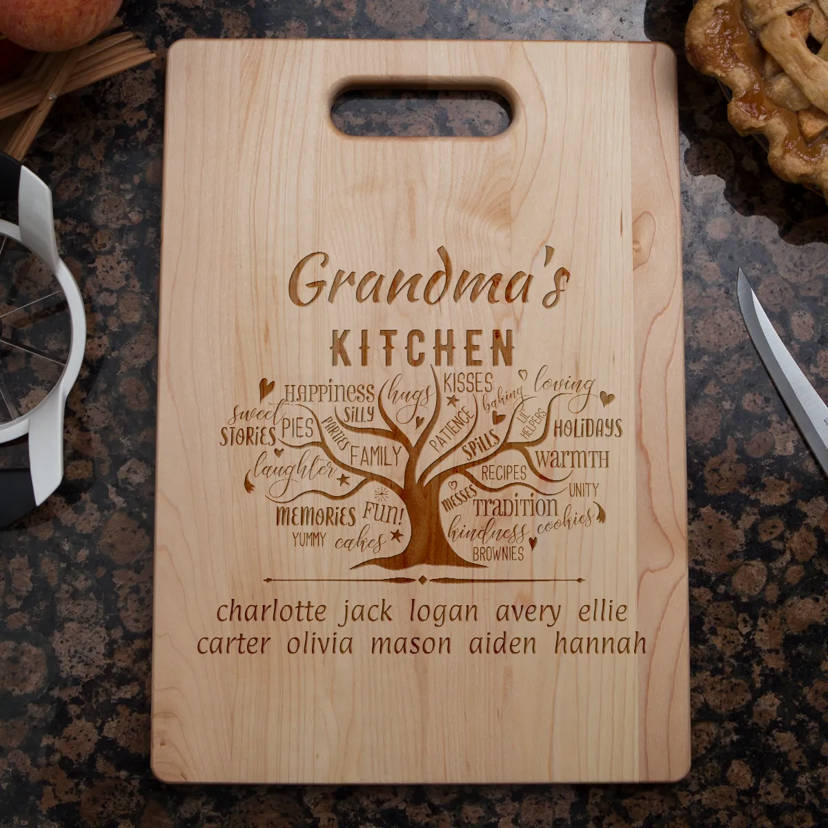 Grandma's Kitchen Personalized Cutting Board