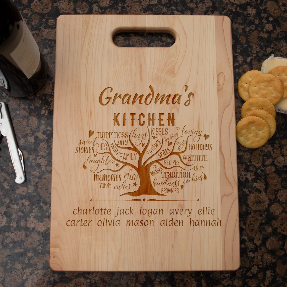 Grandma's Kitchen Personalized Cutting Board