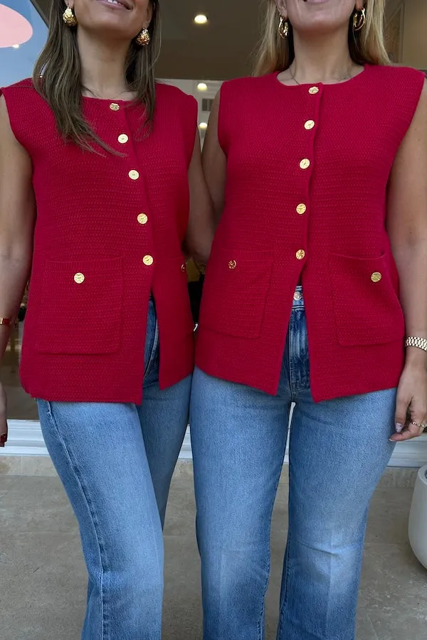 Helena Gilet Red