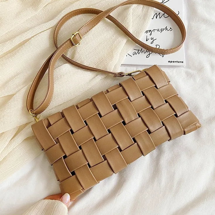 High-Quality PU Leather Weave Bag