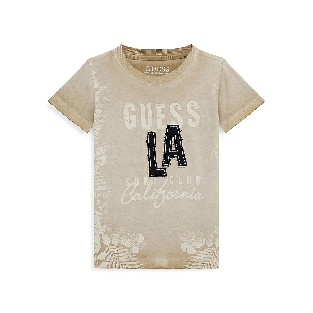 Hudson's Bay Little Kid's Garment-Dye Logo T-Shirt