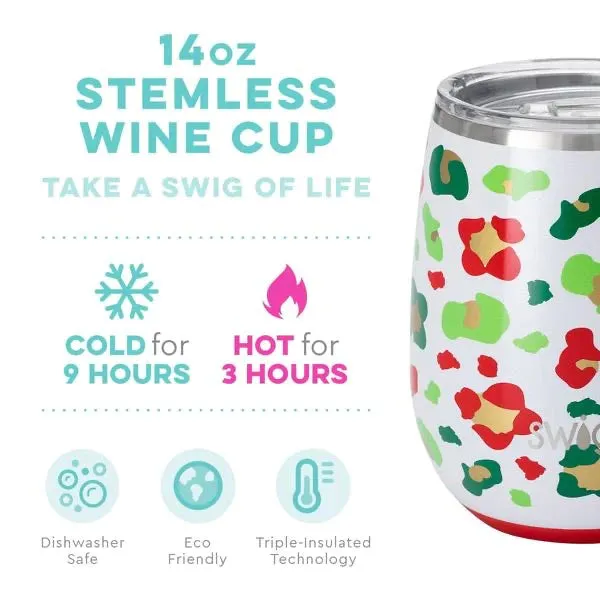 Jingle Jungle Stemless Wine Cup (14oz)