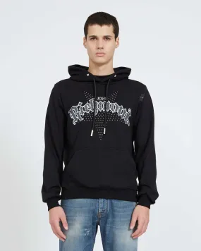 John Richmond Rma23086Feit Sweatshirt Haider  Black