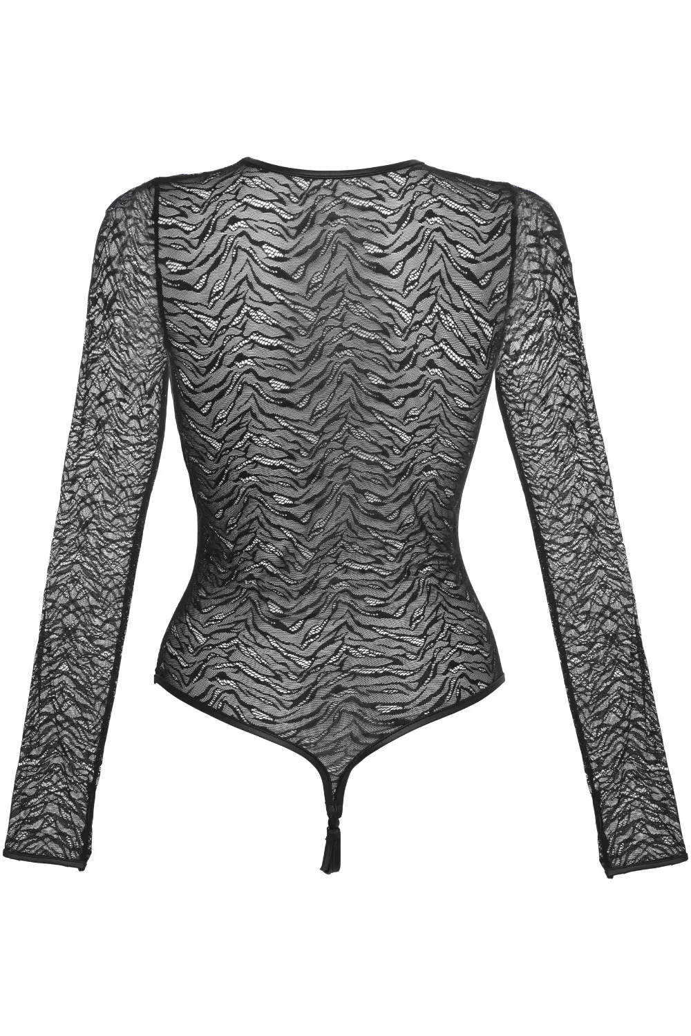 Karma Cat Long Sleeve Thong Bodysuit