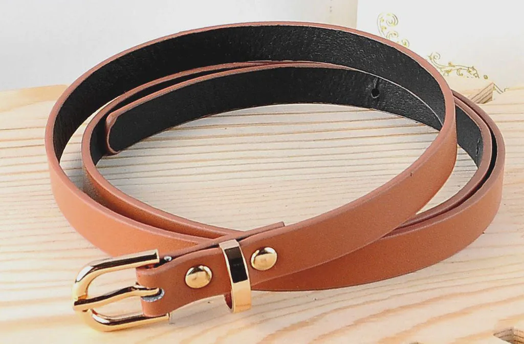 Ladies PU leather belt