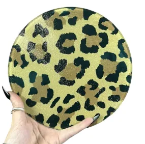 Leopard Print Glass Chopping Board