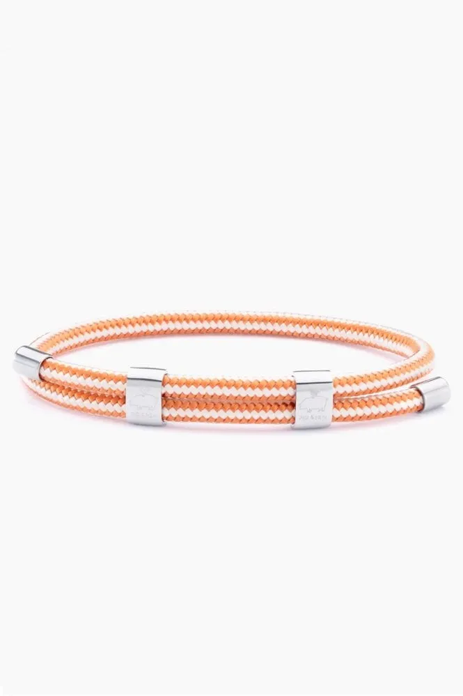 Little Lewis DBL Bracelet in Cream and Salmon Orange size (M)    