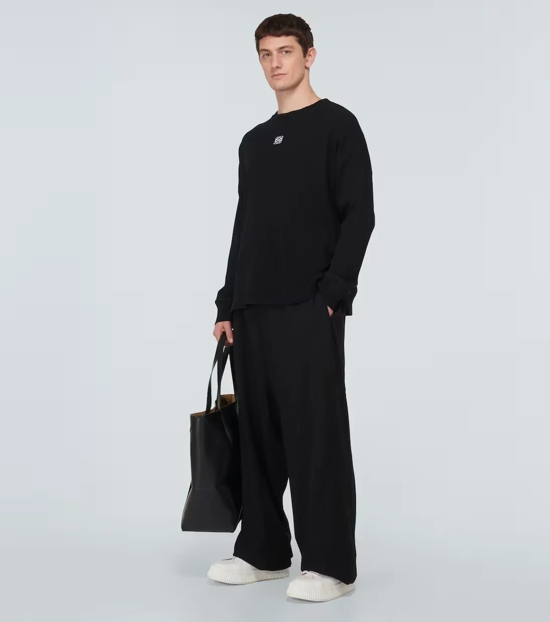 LOEWE  |Oversized fit long sleeve T-shirt in cotton