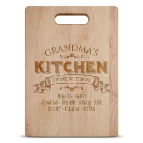 Love Baked Into Every Bite Personalized Cutting Board