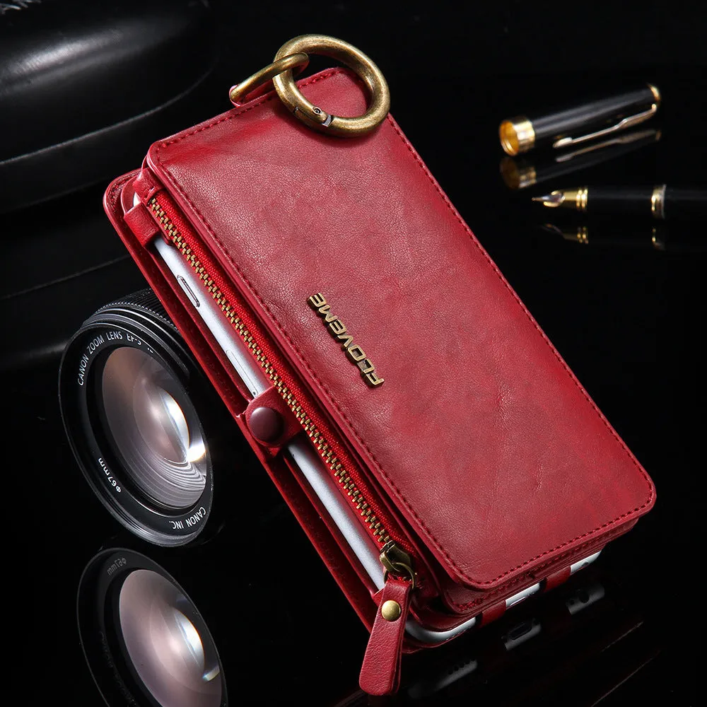 Luxury PU Leather Case For 8 Plus X XR XS Max 11 Flip Stand Wallet