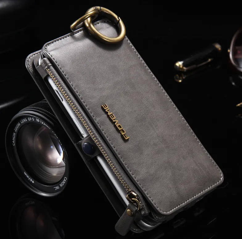 Luxury PU Leather Case For 8 Plus X XR XS Max 11 Flip Stand Wallet