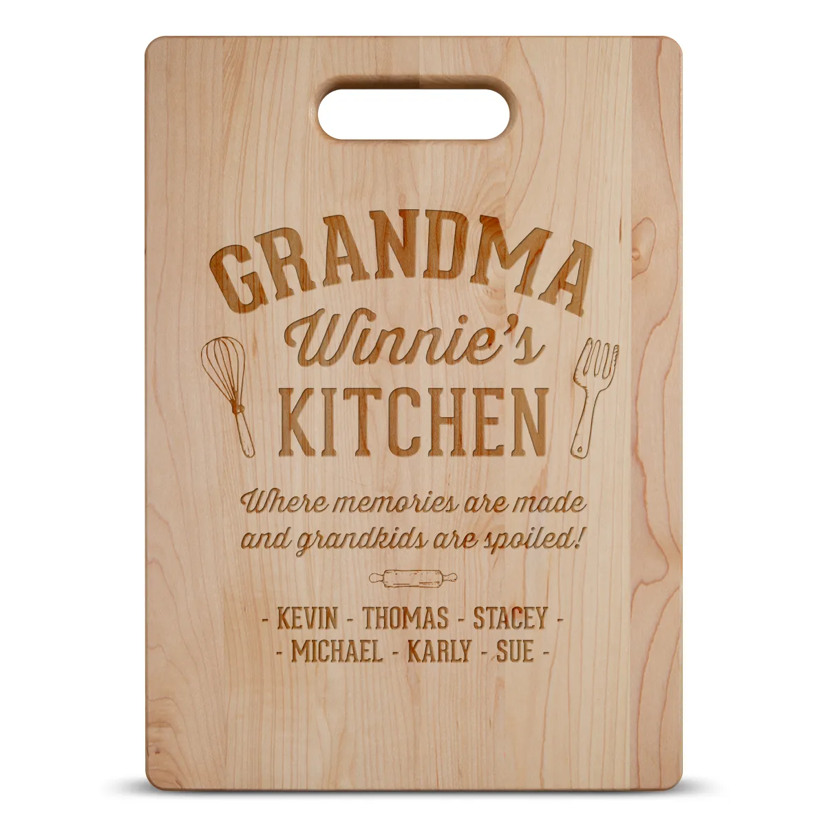 Memories are Made Personalized Maple Cutting Board