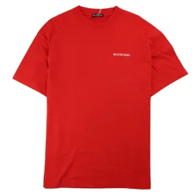 Men's Logo T-Shirt Red Size XS