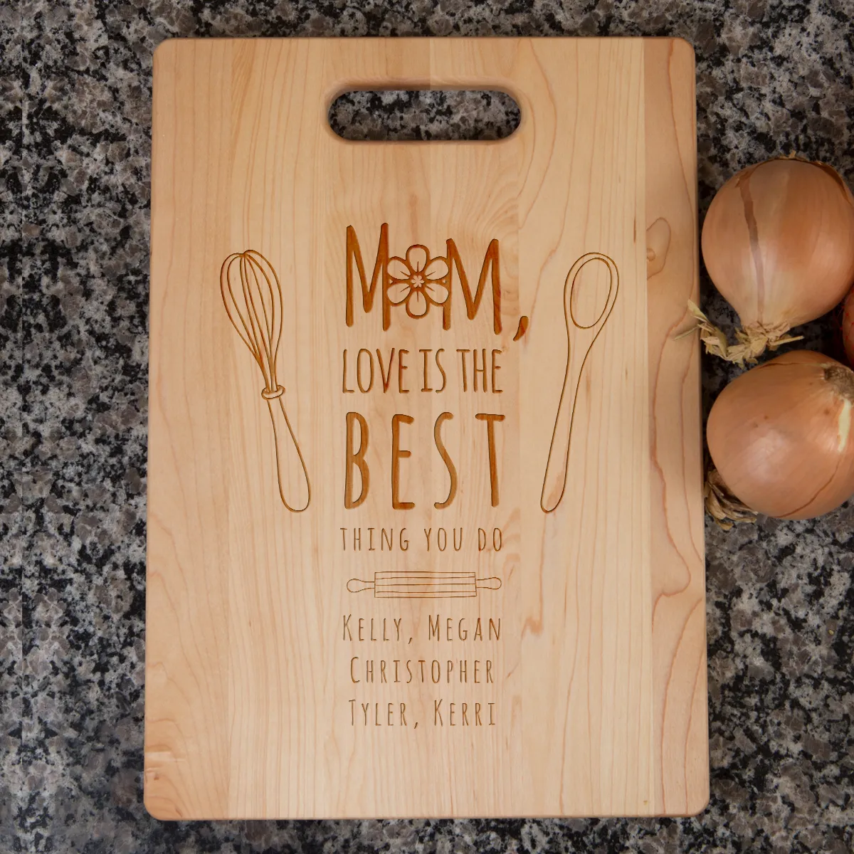 Mom Love Is The Best Cutting Board