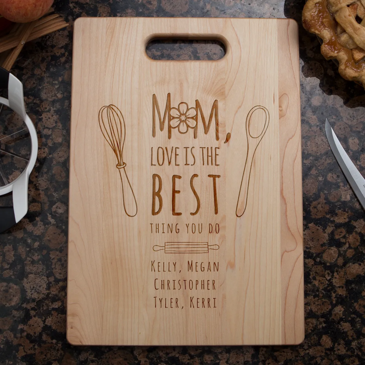 Mom Love Is The Best Cutting Board