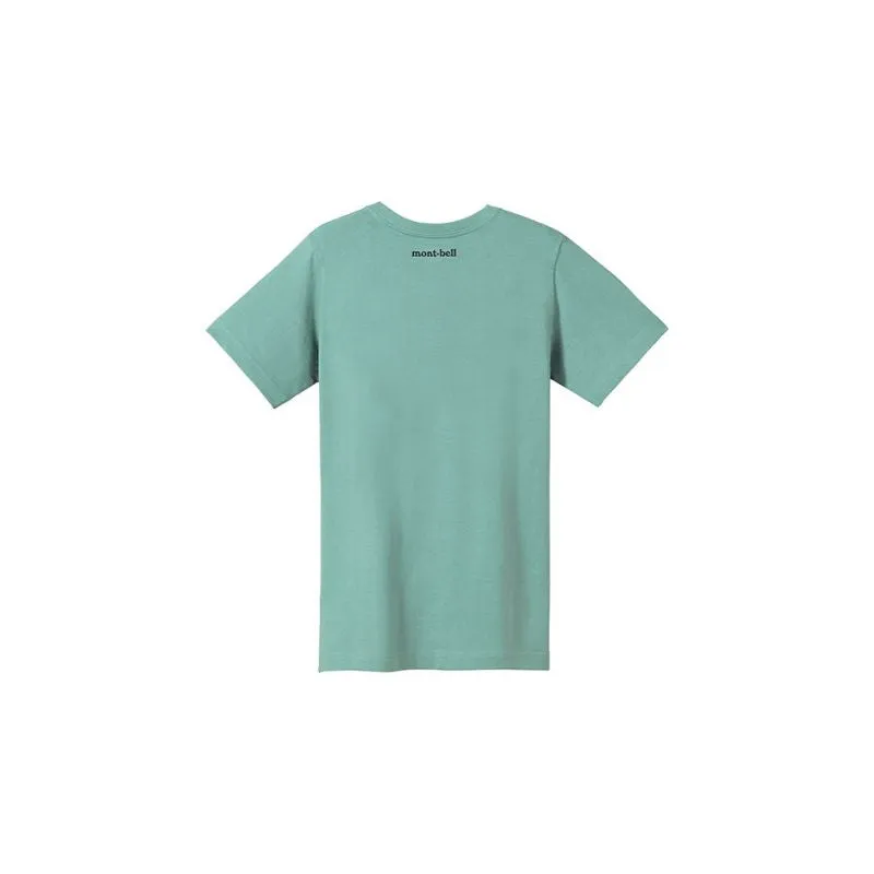 Montbell T-Shirt Women's Pear Skin Cotton T Ptarmigan - Light Blue UV Cut