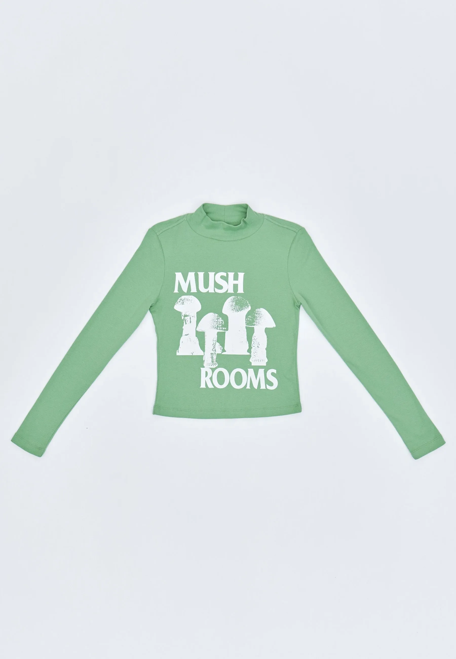 Novae Mush Rooms Ribbed Long Sleeve - pistachio