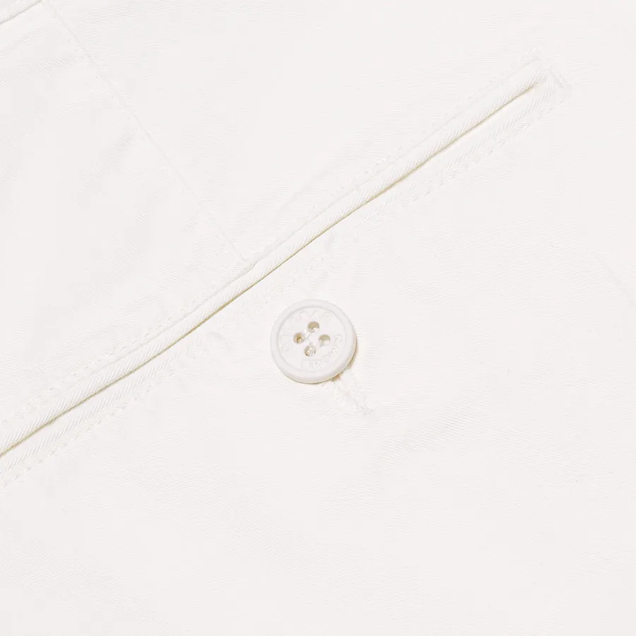 Orlebar Brown - Bulldog Cotton Twill Shorts in Cloud White